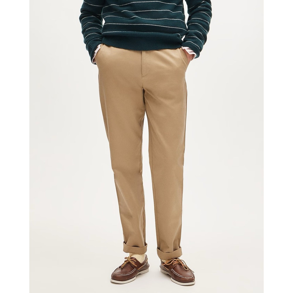 J. CREW Broken-in Straight pigment-dyed chino pant Dusty Khaki Size 34 NWT CD466